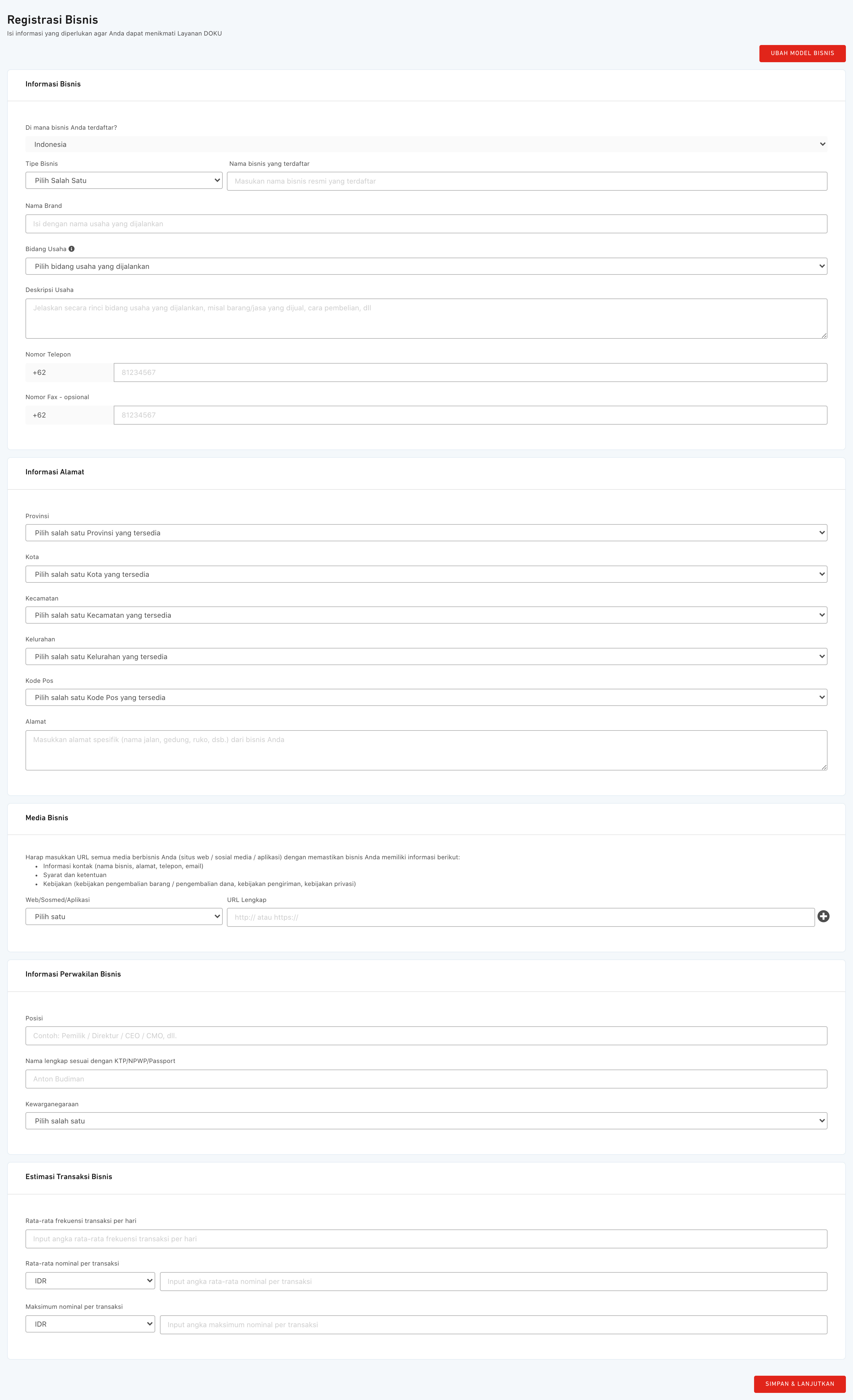 Business Registration Form