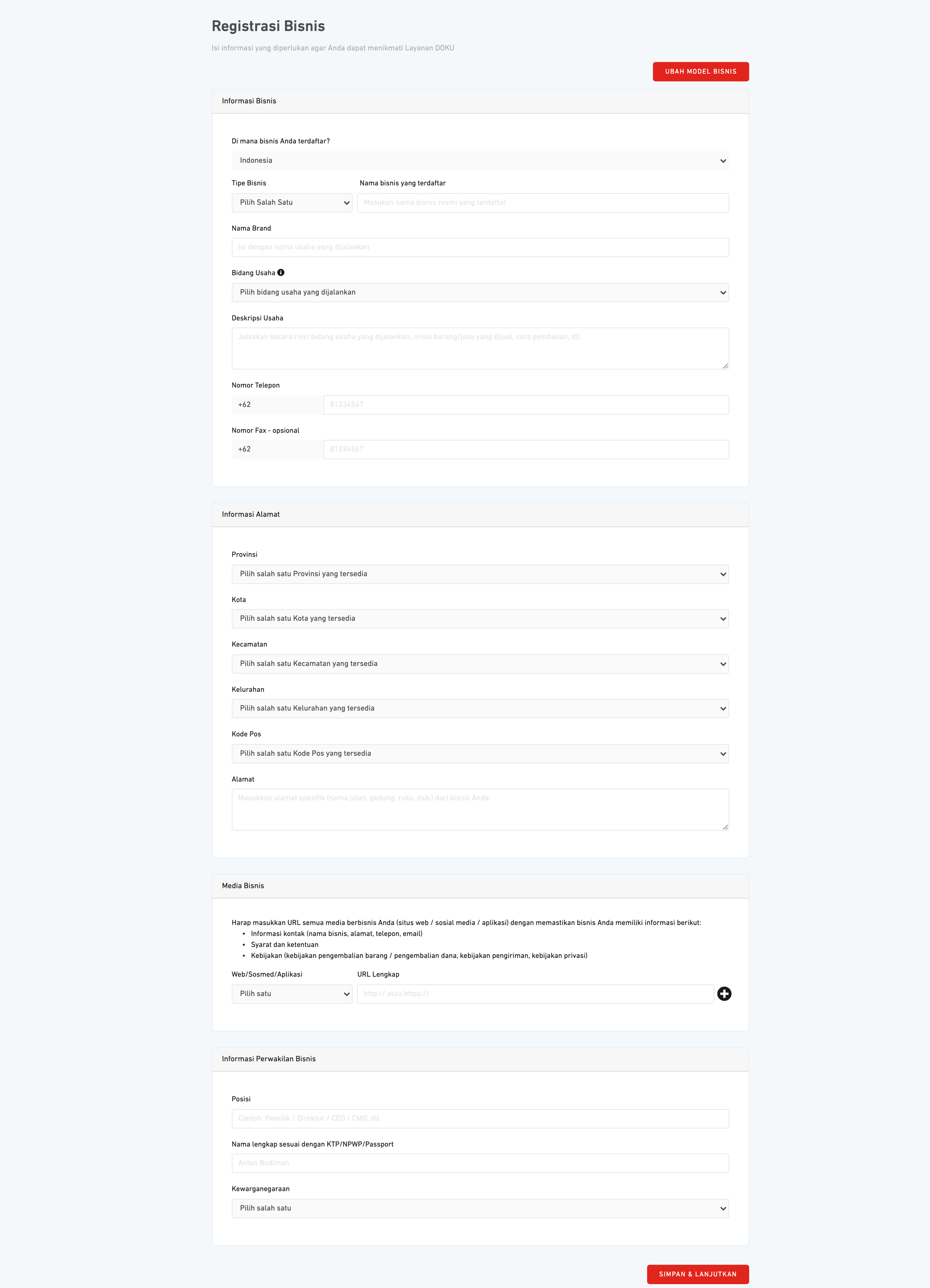 Business Registration Form