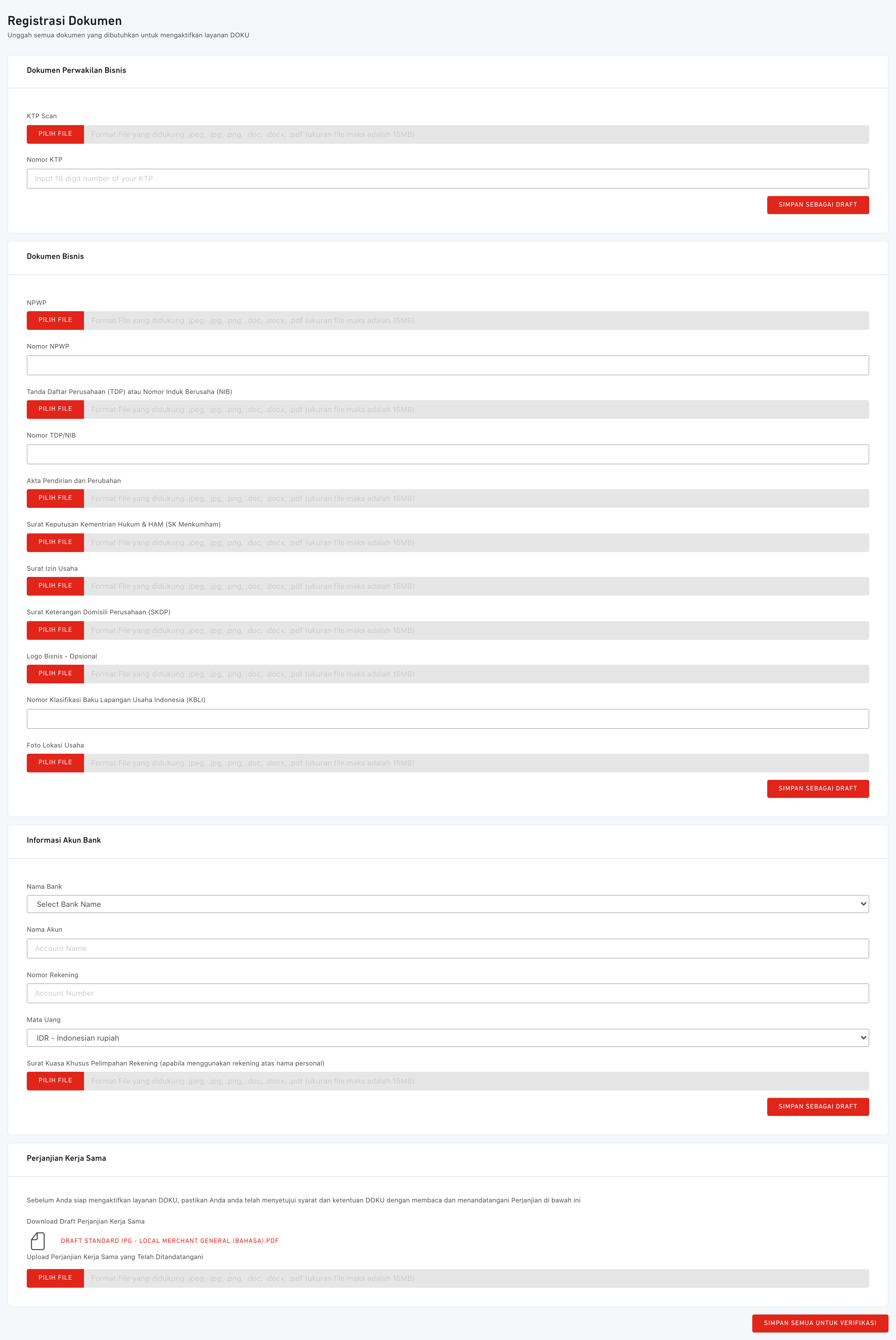 Document Registration Form