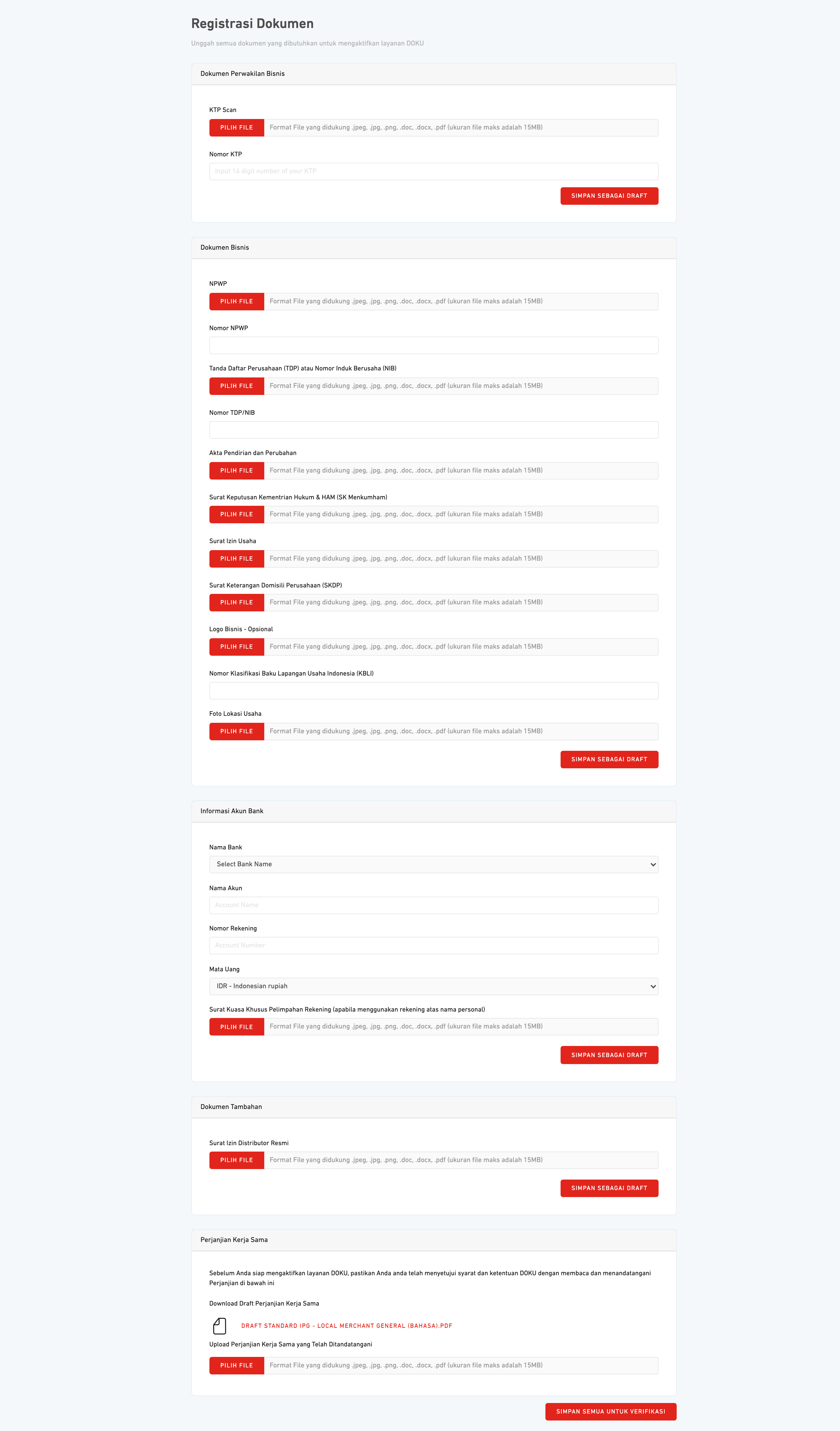 Document Registration Form